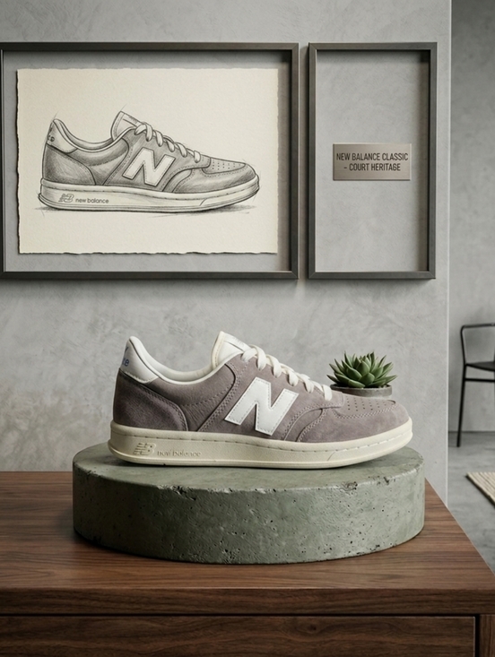 New Balance Other - Mens Size 9 New Balance T500 sneakers in brown and white, brand new in box